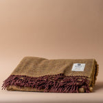 Wheat Herringbone Wool Blanket blanket McNutt