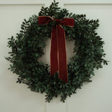Faux Boxwood Wreath
