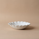 Organic Ruffle Edge Stoneware Dining Collection dinnerware Indaba Salad Bowl