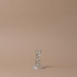Moulded Glass Candle Holder candle holder Indaba Sage Glass