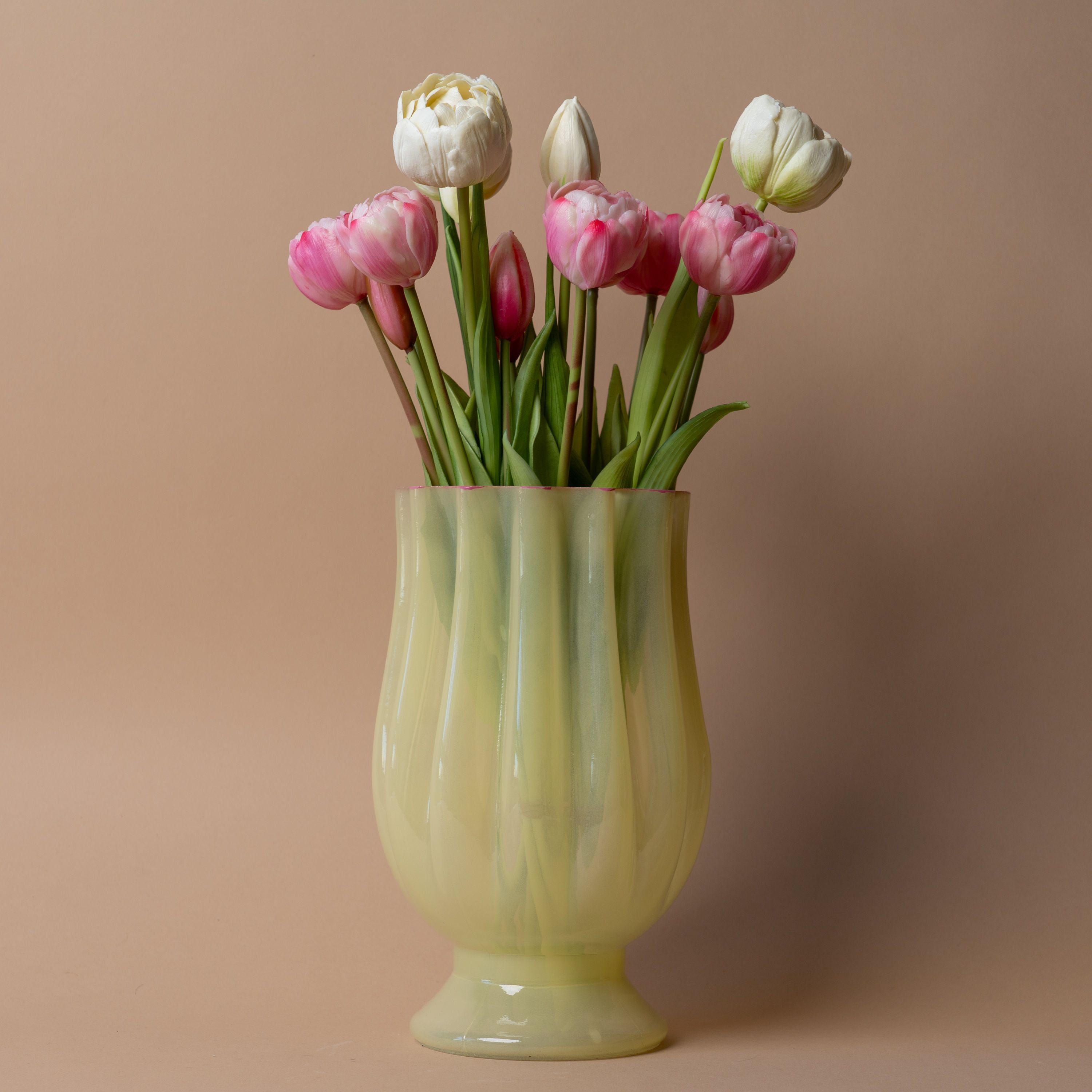 Fluted Pedestal Vase vase Verdant Garden & Home (Faire)