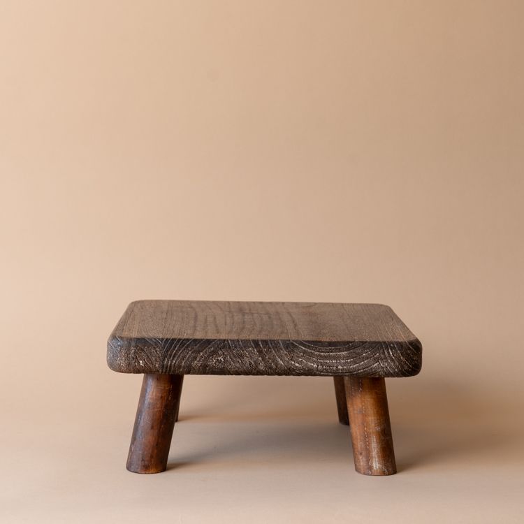 Wood Square Riser riser Bacon Basketware (Faire)