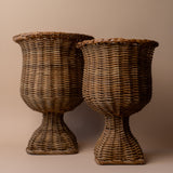 Woven Rattan Urn