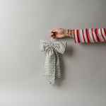Green Stripe Bow Decorative Objects Luxe B Co (Faire) Medium