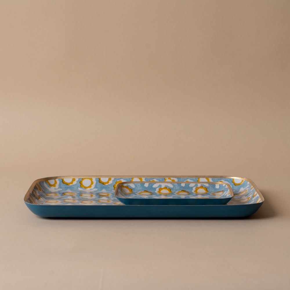 Sunflowers Enamelled Tray tray Bonheur du Jour (Faire)