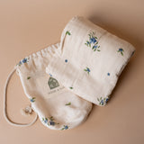 Blueberry Pattern Muslin Quilt