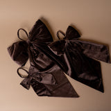 Brown Velvet Bow Ornament