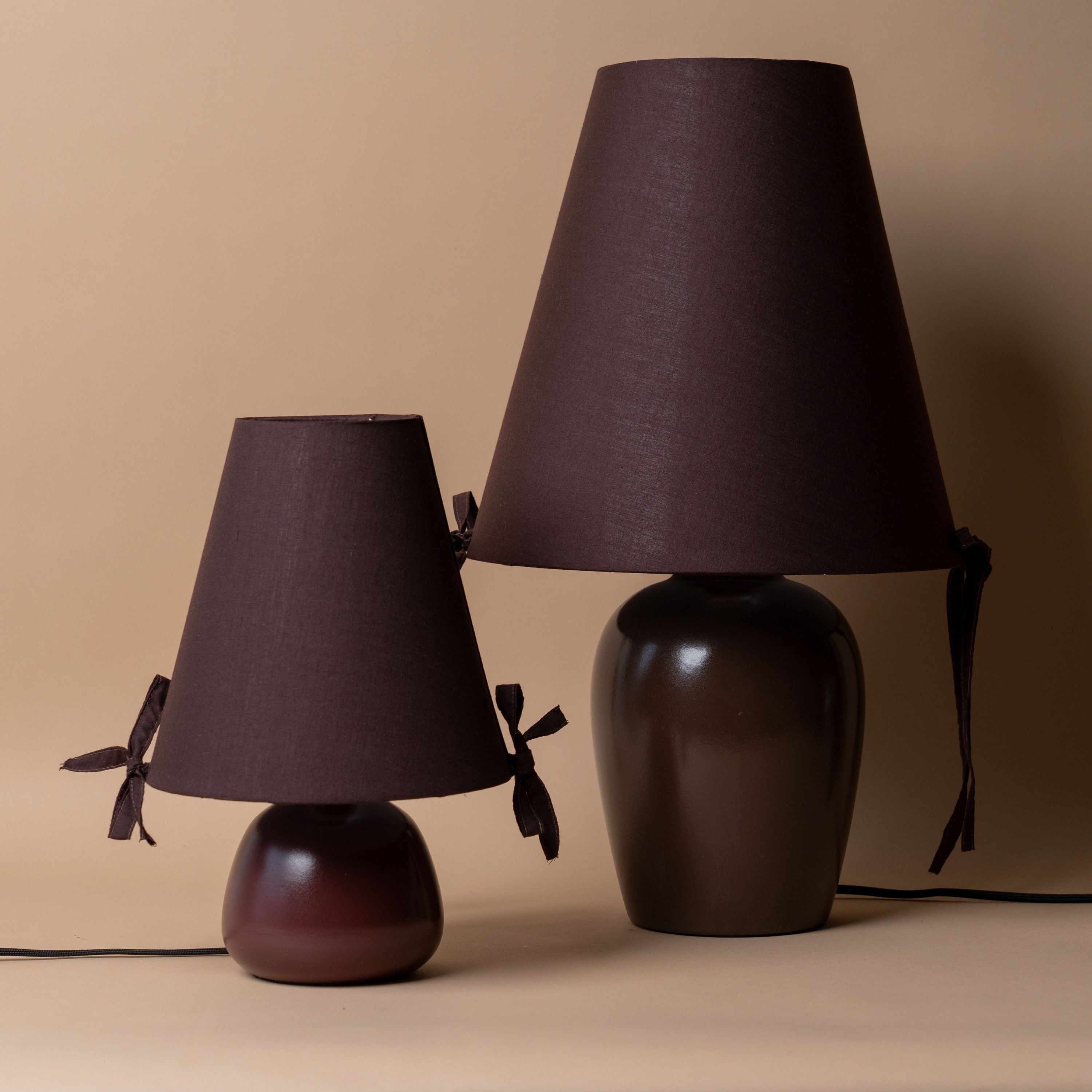 Burgundy Bows Table Lamp LIGHITING - table lamp Morel (Faire)