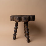 Scallop Stool with Bobbin Legs
