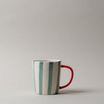 Stripe Stoneware Mug CHRISTMAS 2025 Creative Co-op (DYA) Blue Stripe