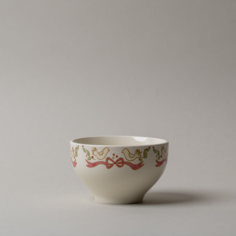 Stoneware Bowl with Bow Edge CHRISTMAS 2025 Creative Co-op (DYA) No. 3