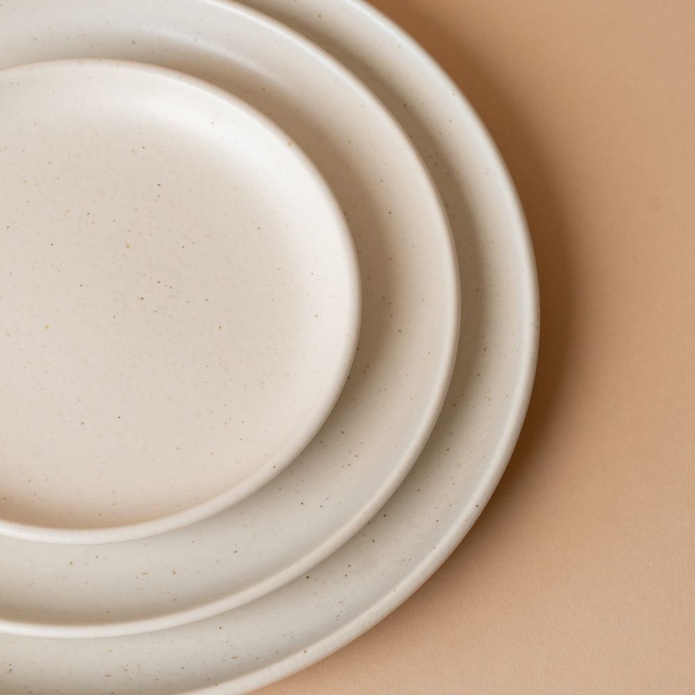 Ceramic Vanilla Plate plate David Shaw