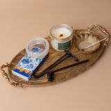 Oval Filigree Metal Tray tray Silver Tree Home & Holiday (Faire)