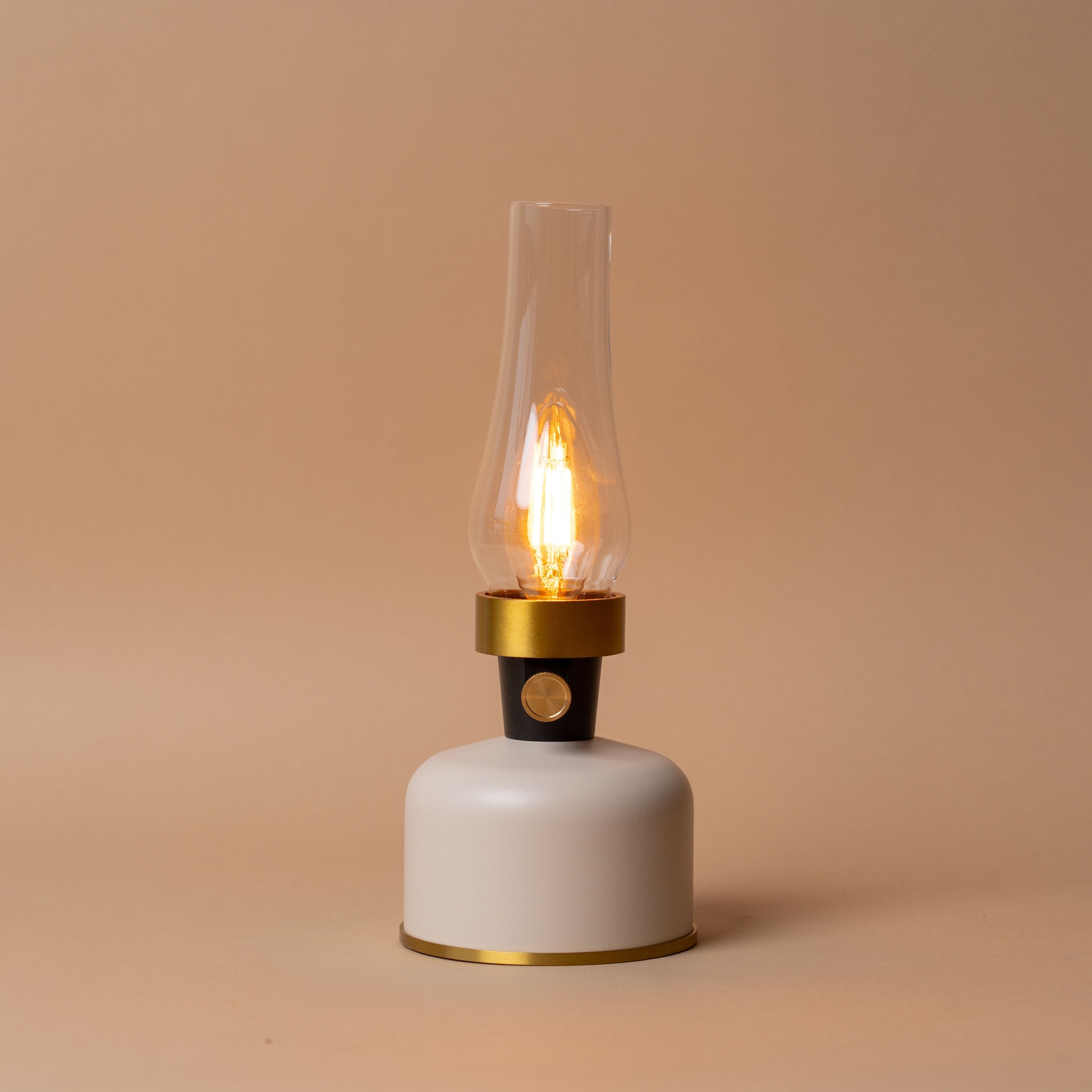 Mini LED Chimney Lantern Lamp Table Lamps Abbott Collection Ivory