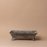 Ovales filigranes Metalltablett