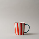 Stripe Stoneware Mug CHRISTMAS 2025 Creative Co-op (DYA) Red Stripe