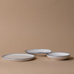Organic Blue Edge Mini Appetizer Plate plate Tranquillo (DYA)