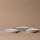 Organic Blue Edge Mini Appetizer Plate plate Tranquillo (DYA)