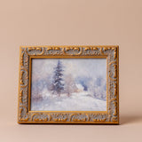 "Snowy Landscape" Framed Vintage Inspired Art Print