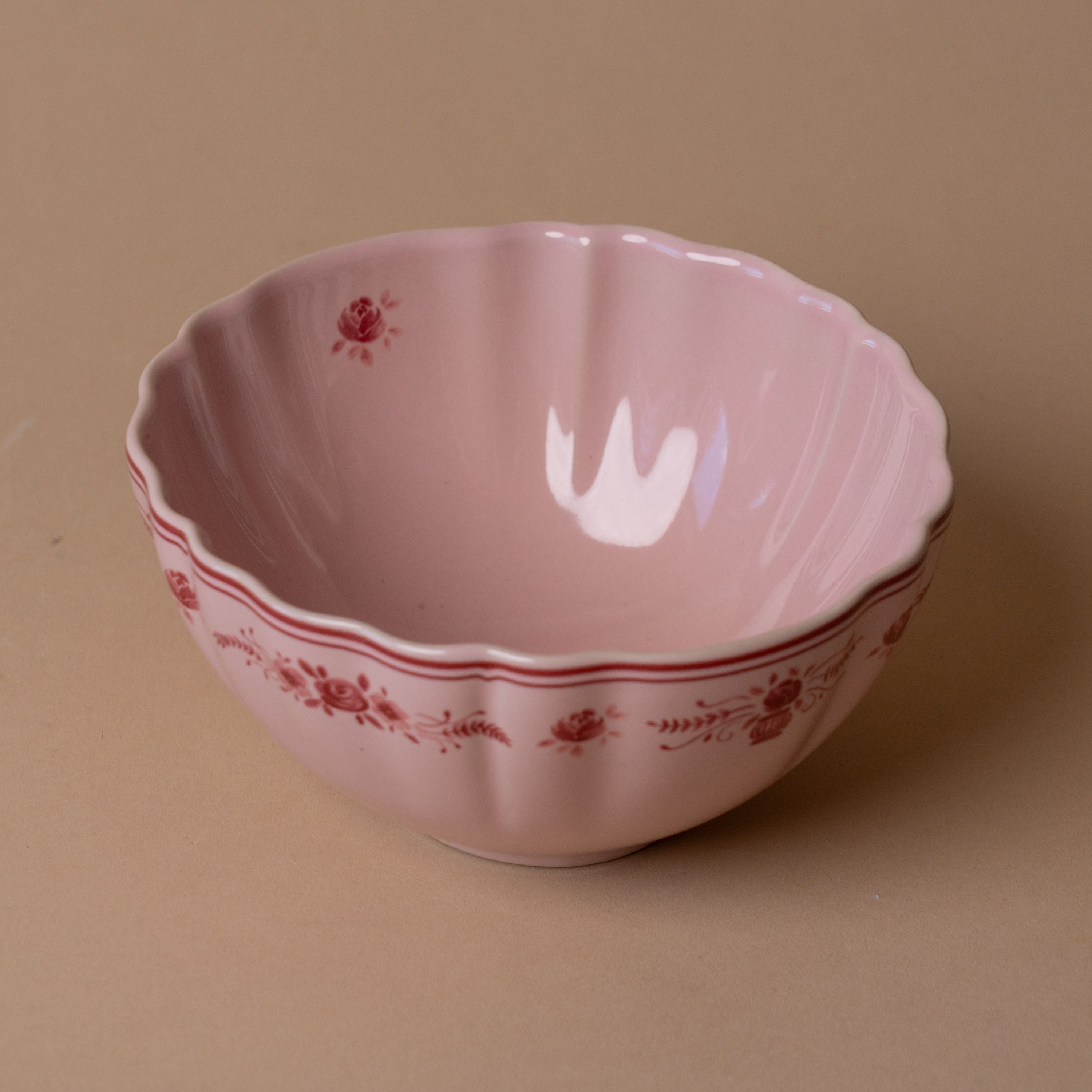 Red & Pink Floral Cereal Bowl dinnerware David Shaw