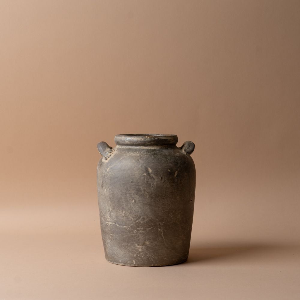 Aged Urn with Handles vase Indaba Small