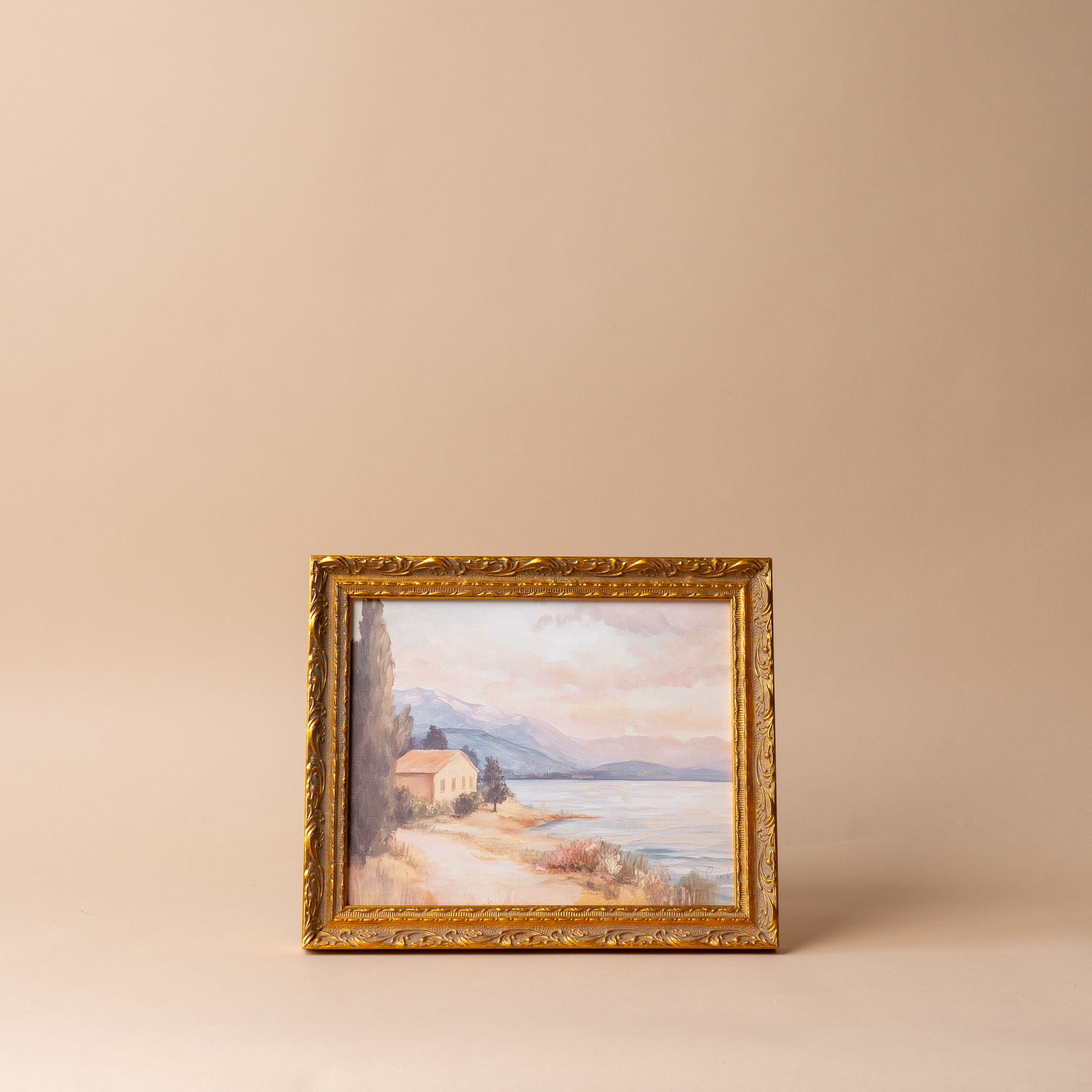 "The Cottage" Framed Vintage Inspired Art Print ARTWORK - print Luxe B Co (Faire)
