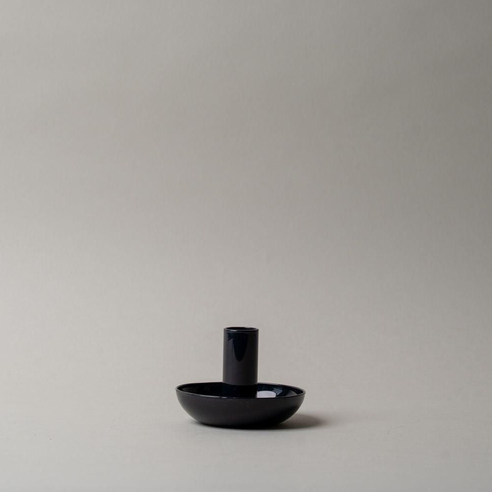 Simple Glass Candle Holder candle holder Abbott Collection Black