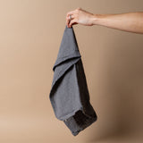 Woven Cotton Hand Towel - Charcoal & Stone hand towel DANICA (Faire) Charcoal