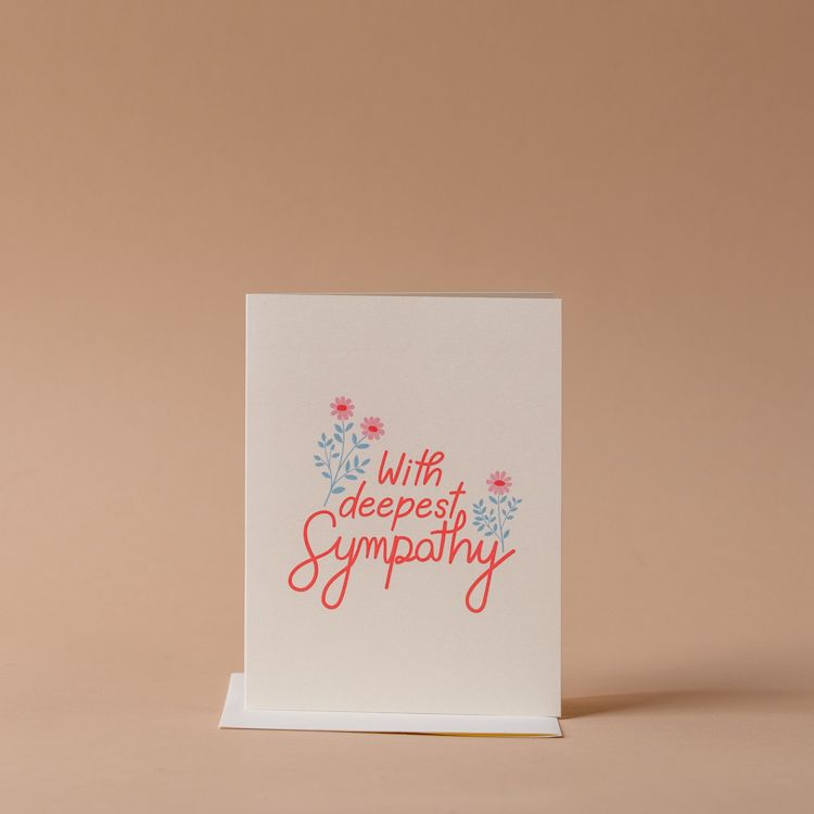 With Deepest Sympathy Card greeting card Inkwell Cards (Faire)