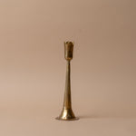 Antiqued Brass Tulip Candle Holder candle holder Accents De Ville (ShopZio) Medium