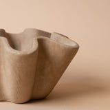 Cement Planter with Ruffle Edge