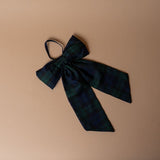 Green Plaid Bow Ornament