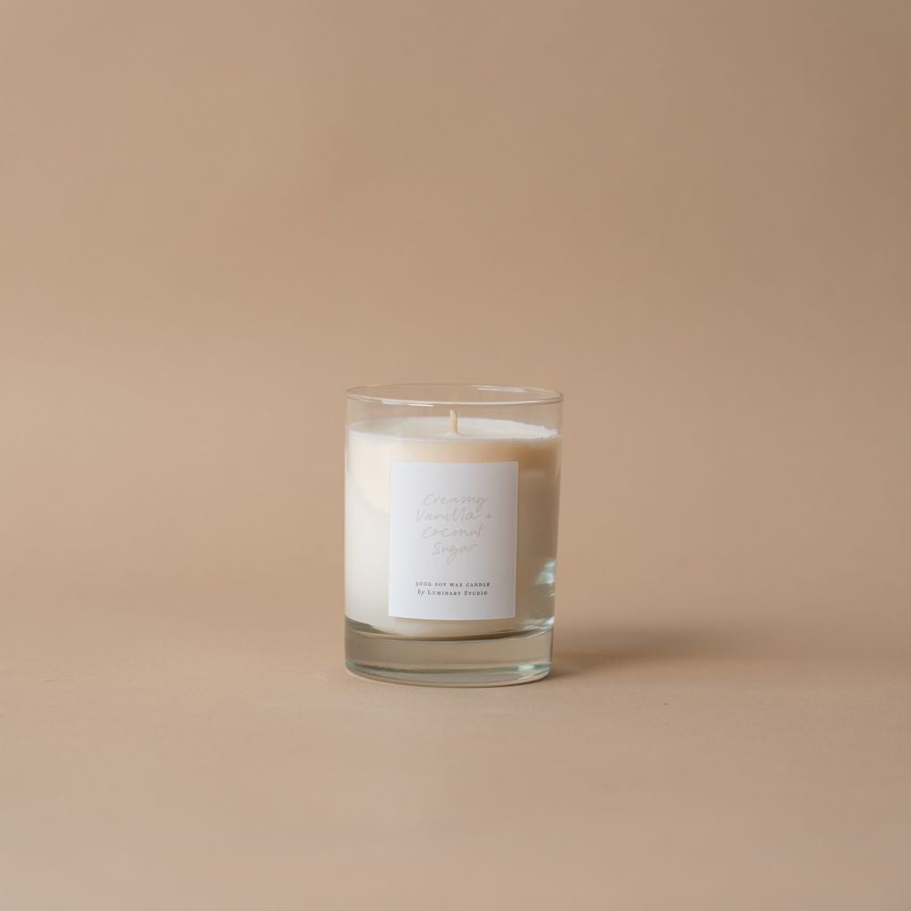 Creamy Vanilla & Coconut Sugar Candle by Luminary Emporium candle Luminary Studio (Faire)