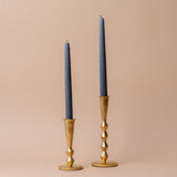 Forged Iron Taper Holder with Gold Finish