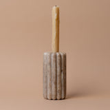 Fluted Marble Candle Holder