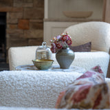 Round Brown Porcelain Vase