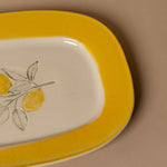 Stoneware Lemons Plate dish Creative Co-op (DYA)