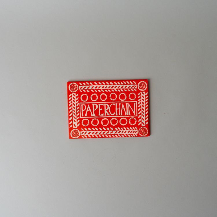 Paperchain Garland CHRISTMAS 2025 Cambridge Imprint (Faire) Red & White