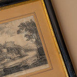 Antique Framed Sketch - 1800's VINTAGE - artwork Hauer Market