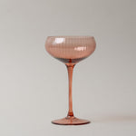 Fluted Stemmed Coupe Glass coupe glass Creative Co-op (DYA) Rose