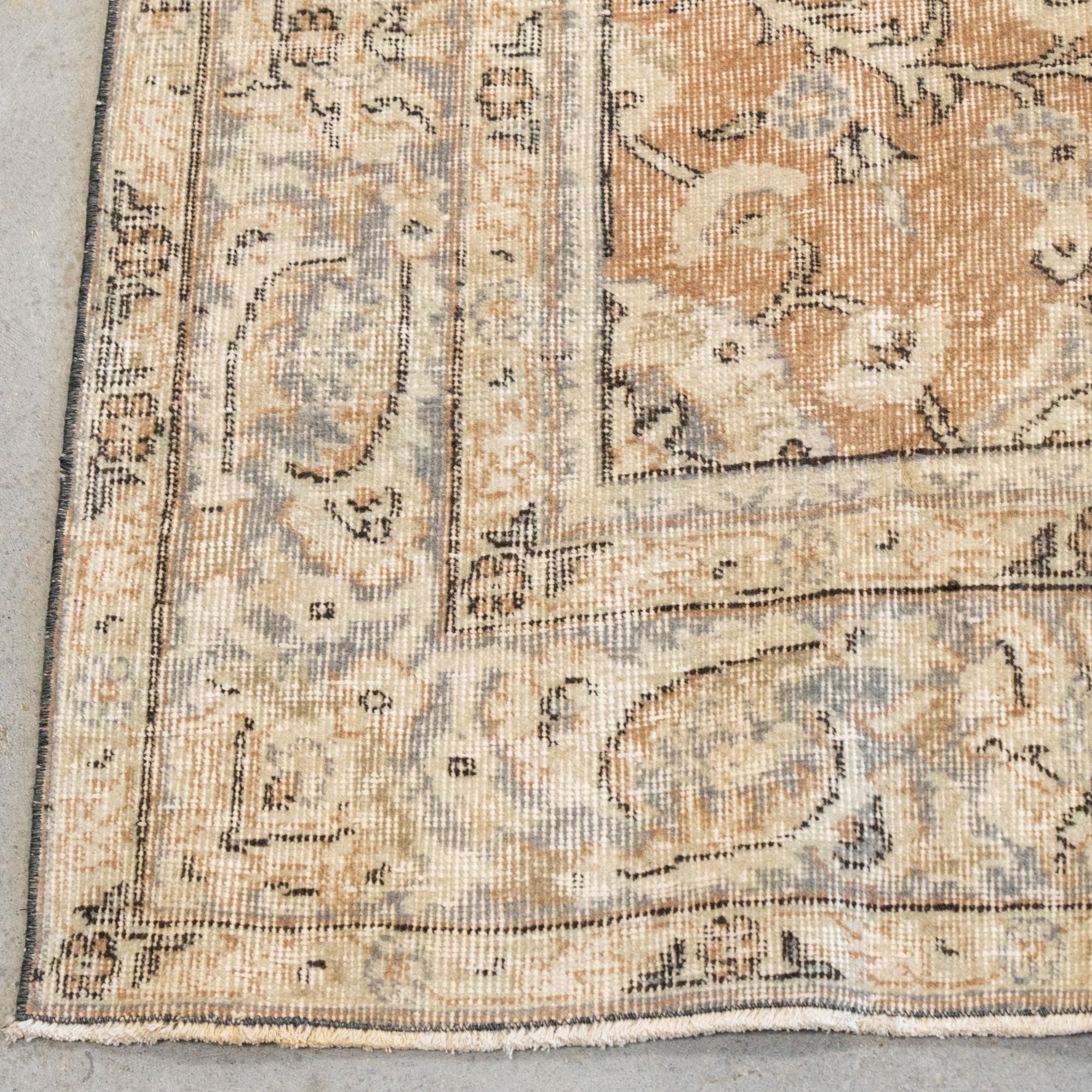 Vintage Turkish Oushak 10'3" x 6'3" VINTAGE - rug Rug & Weave Rugs