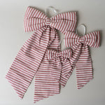Berry Stripe Bow Decorative Objects Luxe B Co (Faire)