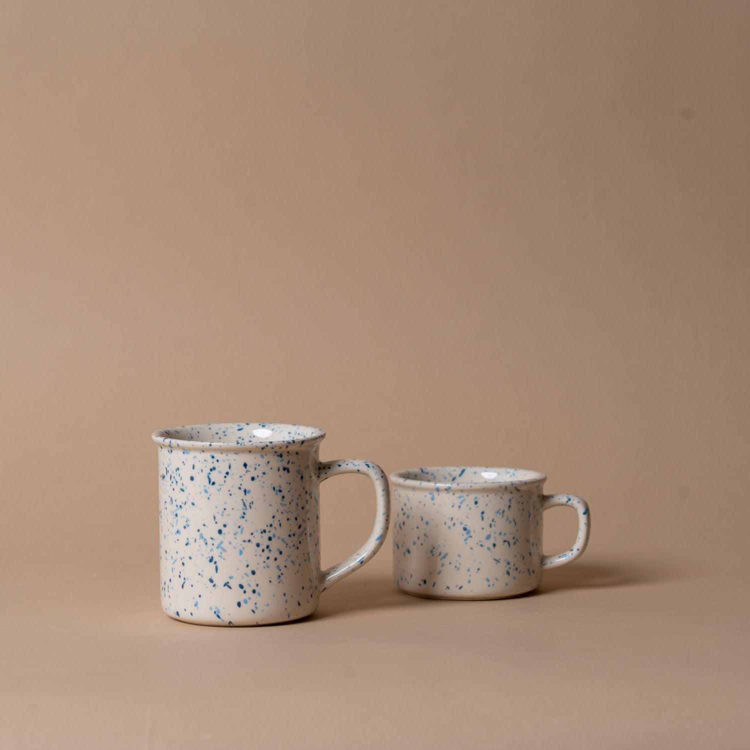 Blue Splatter Stoneware Mugs mug Abbott Collection
