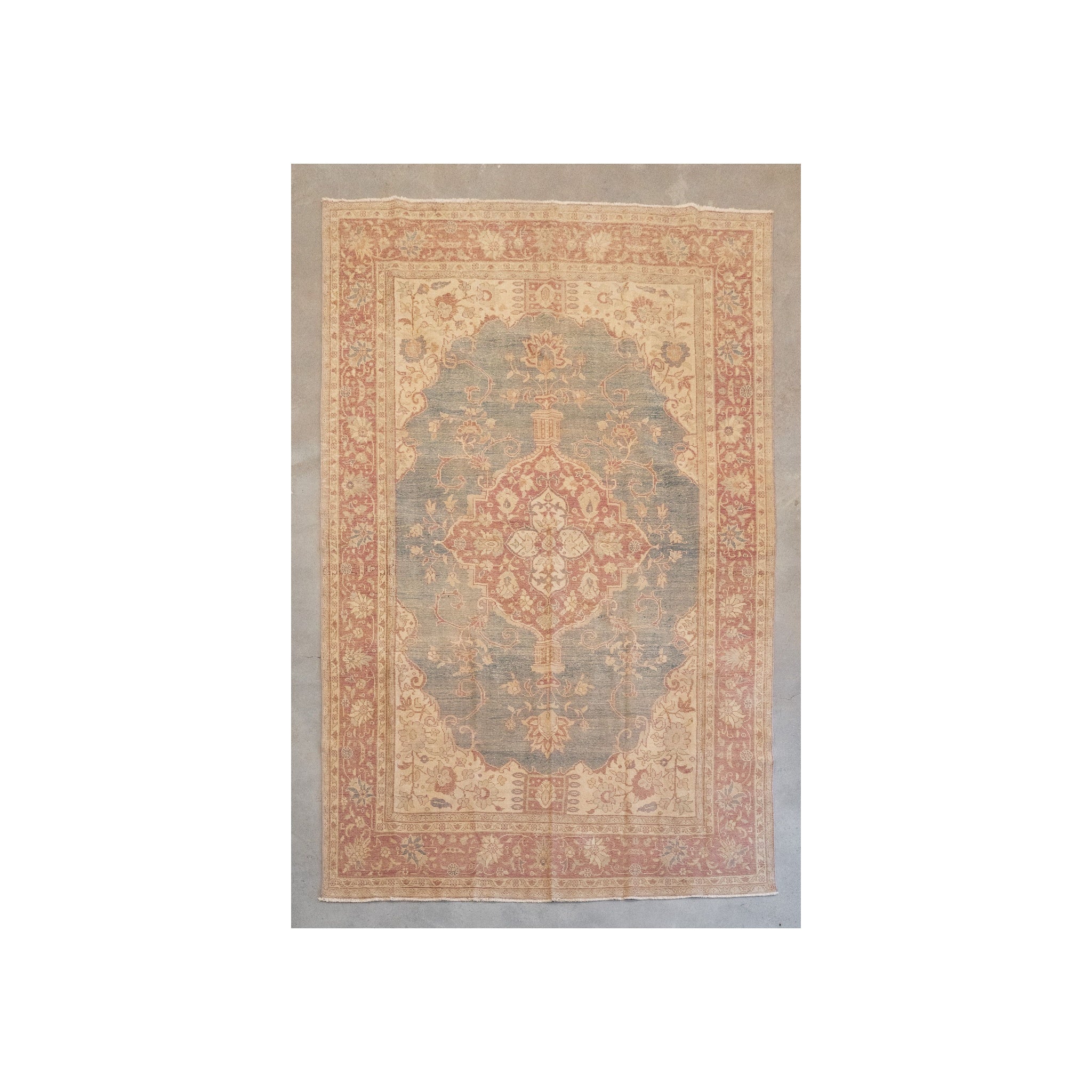 Vintage Turkish Oushak 10'2" x 6'7" VINTAGE - rug Rug & Weave Rugs