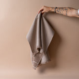 Turkish Cotton Striped Hand Towel hand towel Pokoloko Brown