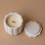 Flower Shape Jar Soy Wax Candle