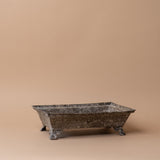 Ovales filigranes Metalltablett