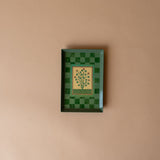 Check Pattern Herbs Enamelled Tray tray Roomytown Inc (Faire)