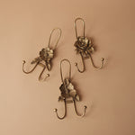 Flower Hook with Antique Gold Finish wall hook Vagabond Vintage (Faire)
