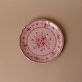 Red & Pink Floral Plate Collection dinnerware David Shaw Dessert Plate